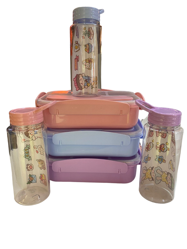 Miniatura 3 de Kit Lonchera Bento Tapa Lisa Termo